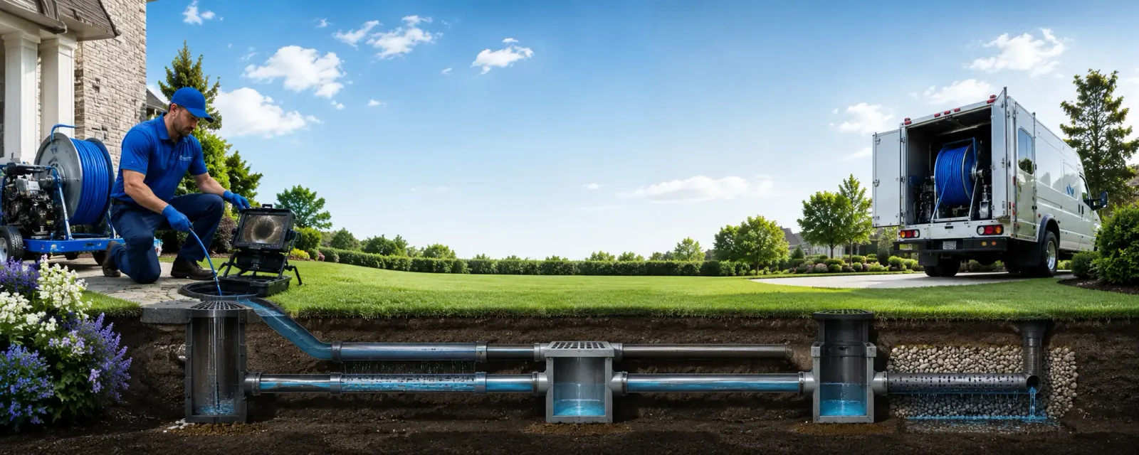 Outdoor drain cleaning information for Wenham, MA